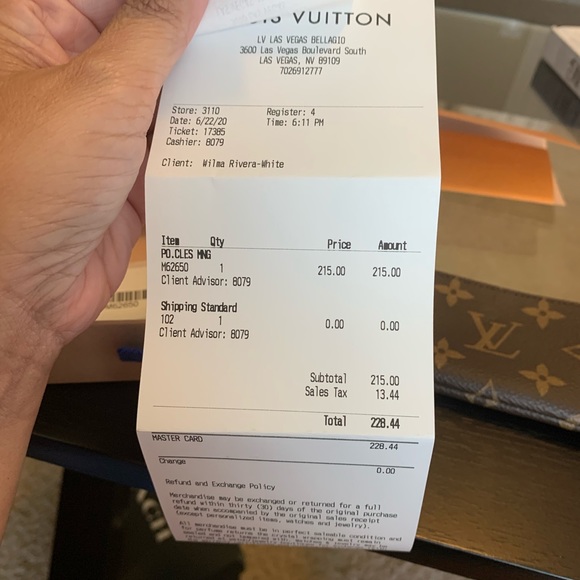 Monogram Key Pouch - Picture 6 of 7